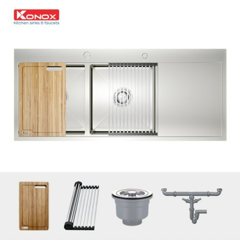 Chậu rửa bát Konox Topmount Sink KN11650TD Right