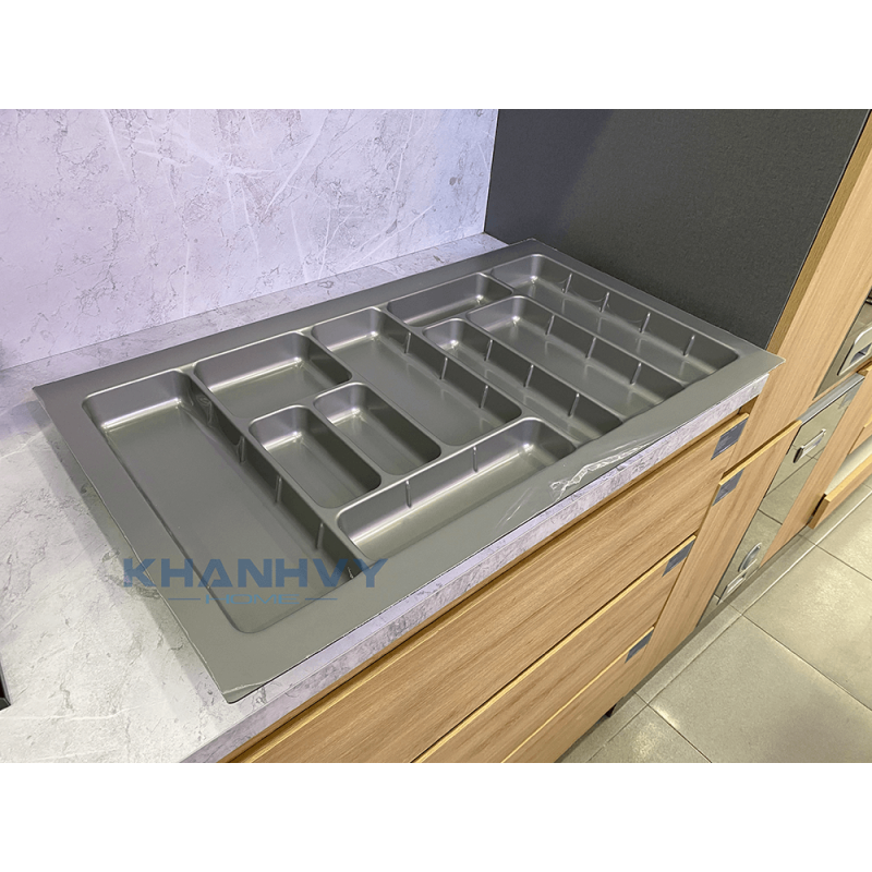 Khay chia thìa nĩa chất liệu nhựa cao cấp Eurogold ETW900 Màu trắng
