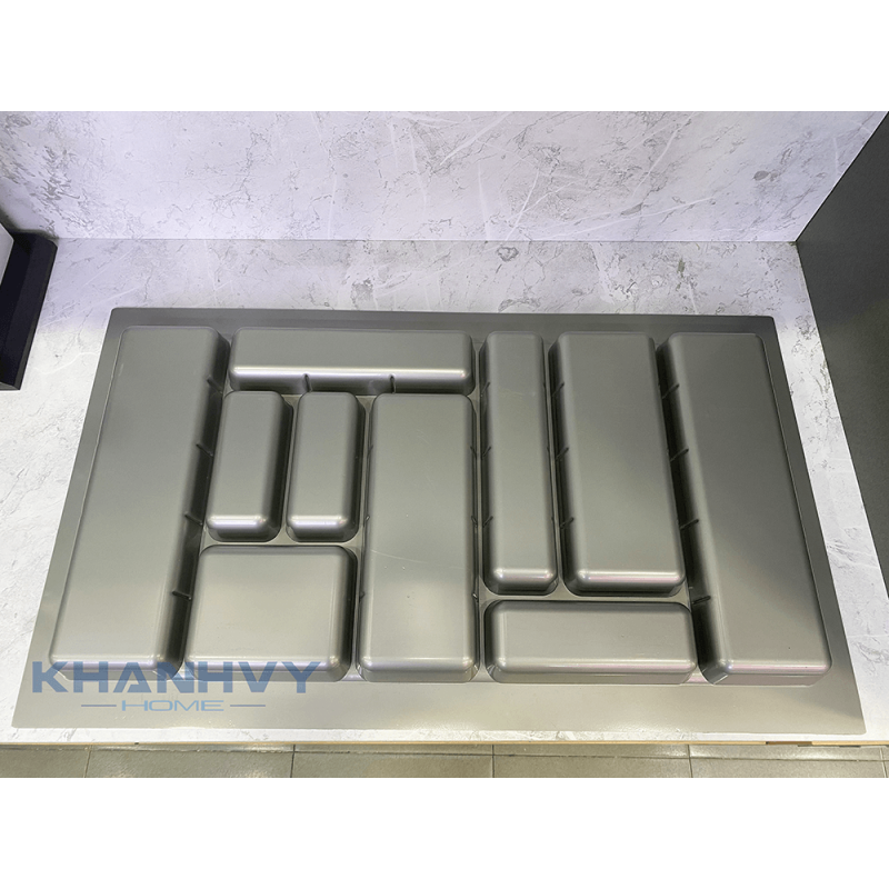 Khay chia thìa nĩa chất liệu nhựa cao cấp Eurogold ETW900 Màu trắng