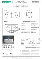 Bồn Tắm Massage Mowoen MW8305B-180.MS