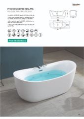 Bồn tắm massage Mowoen MW8305BFB – 180.MS