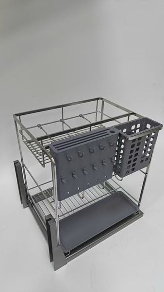 Rổ đựng gia vị, dao thớt nan dẹp Maadela DT01-400