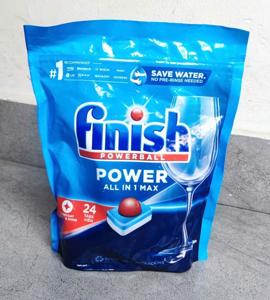 Viên rửa bát Finish 11141R Power All in 1 túi 24 viên