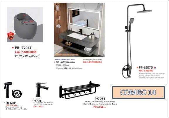 Combo thiết bị vệ sinh Proxia 14