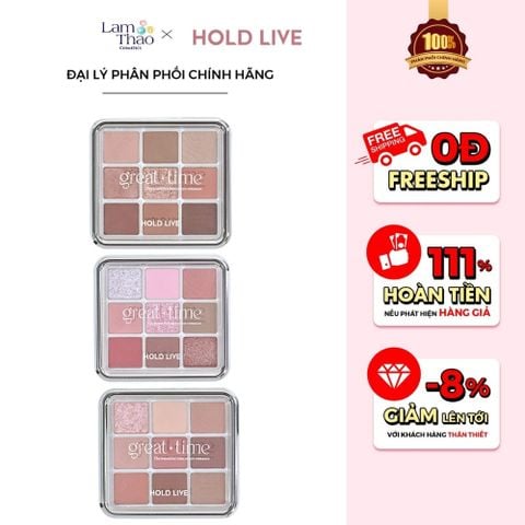  Bảng Phấn Mắt 9 Ô Hold Live Simple Specular Light Eyeshadow Palette 