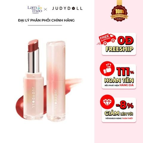  Son Thỏi Màu Có Dưỡng Judydoll Watery Glow Lipstick 