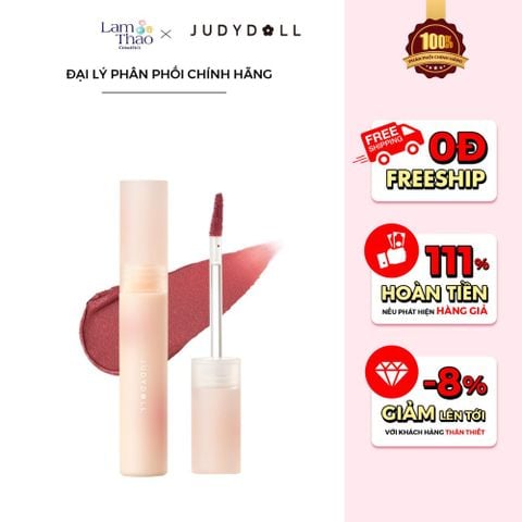  Son Môi Màu Judydoll Long Lasting Soft Matte Lip Cream 