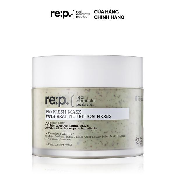 Mặt Nạ Đất Sét Cấp Ẩm, Se Khít Lỗ Chân Lông Chiết Xuất Hương Thảo Re:p Bio Fresh Mask With Real Nutrition Herbs