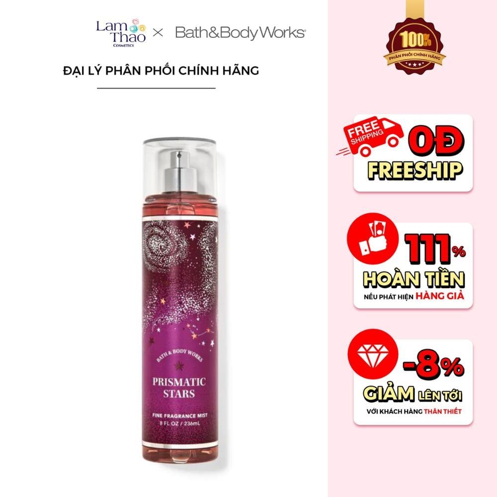 Xịt Thơm Bath & Body Works Prismatic Stars Fine Fragrance Mist