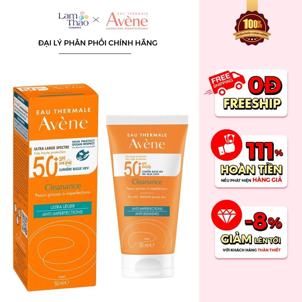 Sữa Chống Nắng Quang Phổ Rộng Cho Da Dầu Mụn Avene Very High Protection Cleanance SPF 50+