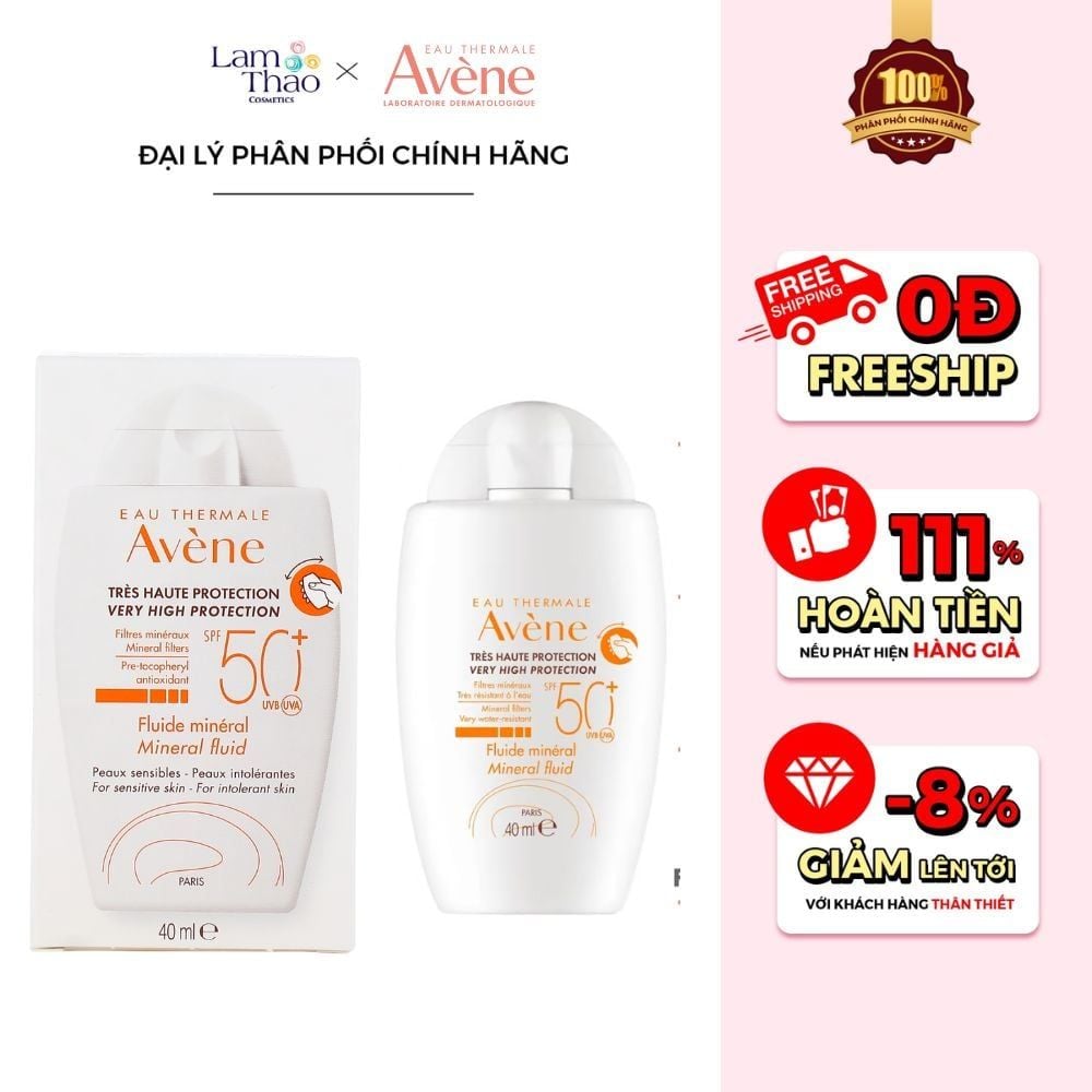 Sữa Chống Nắng Vật Lý Bảo Vệ Da Rất Cao Avene Very High Protect Mineral Fluid SPF 50+