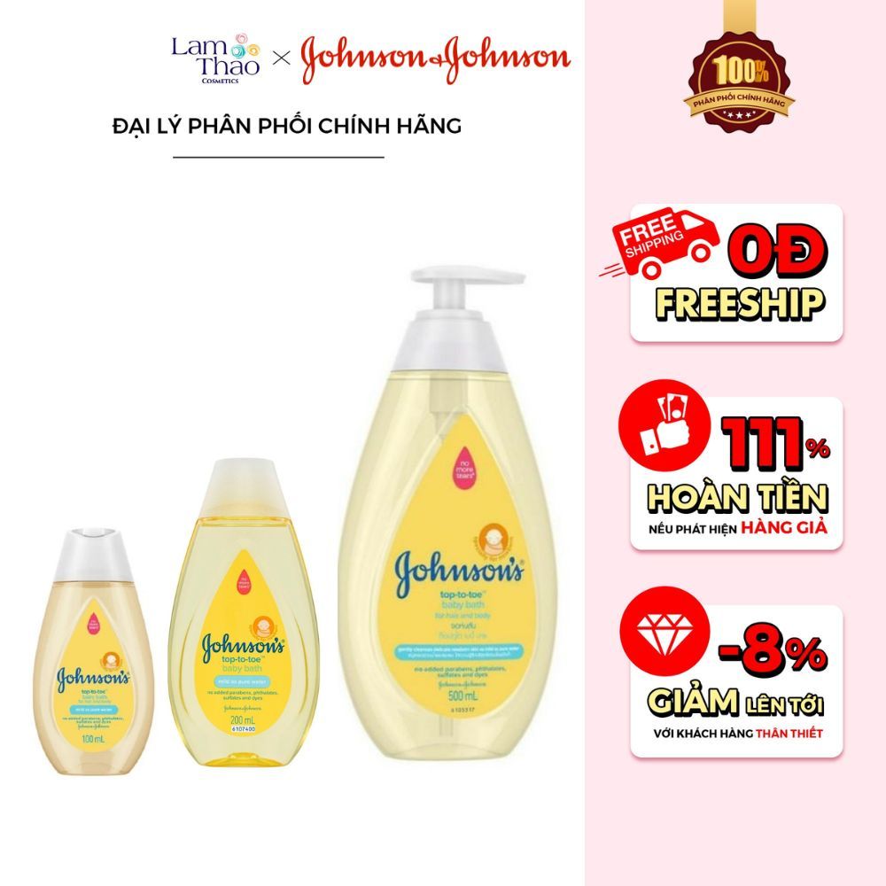 Sữa Tắm Gội Toàn Thân Johnson's Baby Top To Toe Hair & Body Baby Bath