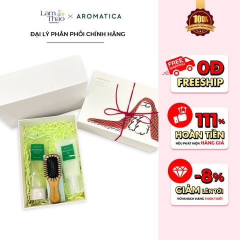  Set Tẩy TBC Da Đầu Aromatica Rosemary Scalp Scrub & Dầu Gội Phục Hồi Tóc Aromatica Rosemary Scalp Scaling Shampoo 