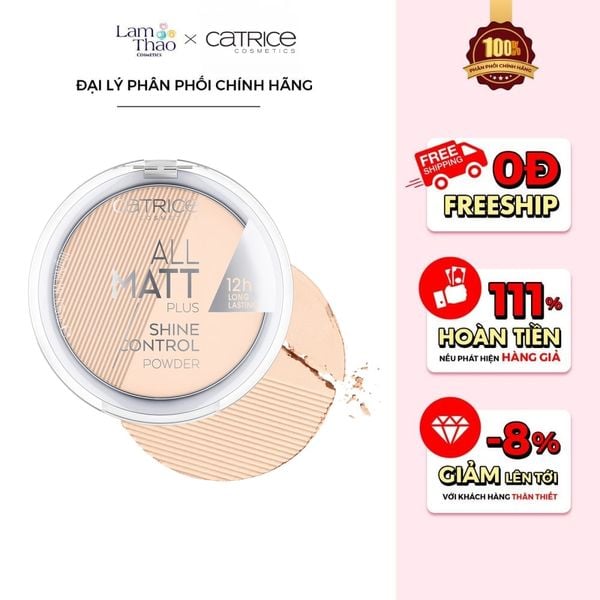 Phấn Phủ Dạng Nén Kiềm Dầu Catrice All Matt Plus Shine Control Powder