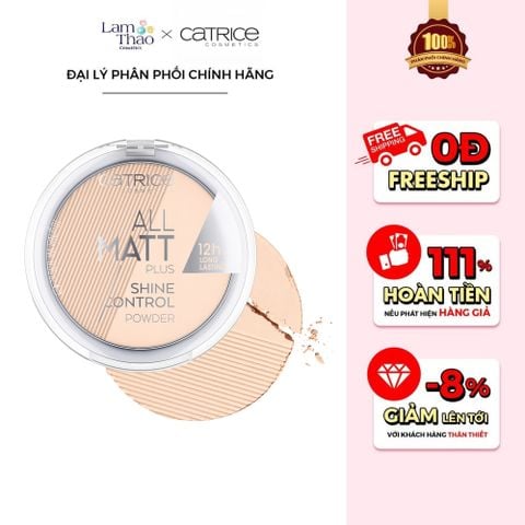  Phấn Phủ Dạng Nén Kiềm Dầu Catrice All Matt Plus Shine Control Powder 