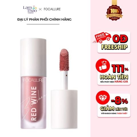  Má Hồng Dạng Kem Focallure Hangover Red Wine Blusher 