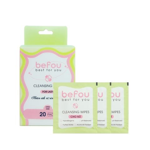  Khăn Ướt Vệ Sinh Cho Nữ Befou Cleansing Wipes For Women 