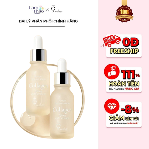  Tinh Chất Chống Lão Hóa 9 Wishes Collagen Ampoule Serum 