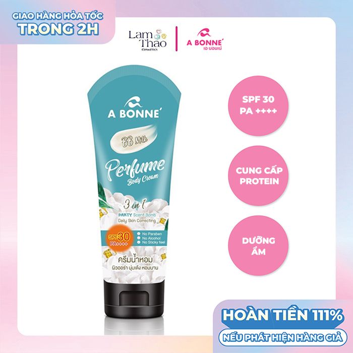 Kem Dưỡng Thể Dưỡng Ẩm A Bonne BB Milk Perfume Body Cream SPF 30 PA++++