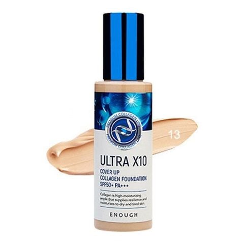  Kem Nền Dưỡng Ẩm Enough Collagen Ultra X10 Cover Up Collagen Foundation SPF50+ PA+++ 