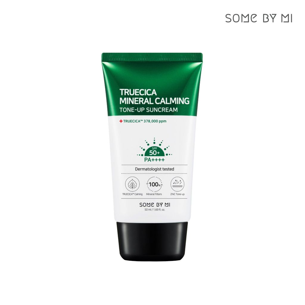 [HÓA ĐƠN SOME BY MI TỪ 199K TẶNG 1 TONER SBM 30ML] Kem Chống Nắng Cho Da Mụn Some By Mi Truecica Mineral Calming Tone-Up Suncream SPF 50+ PA++++