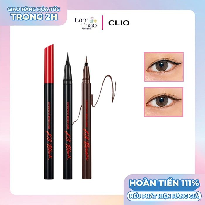 Bút Kẻ Mắt Nước Chống Trôi Clio Superproof Brush Liner