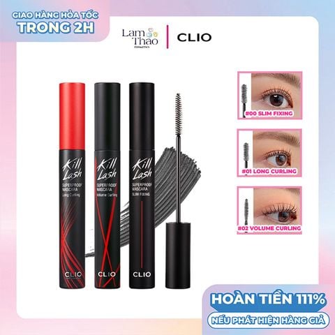  Mascara Chải Mi Chống Trôi Clio Kill Lash Superproof Mascara 