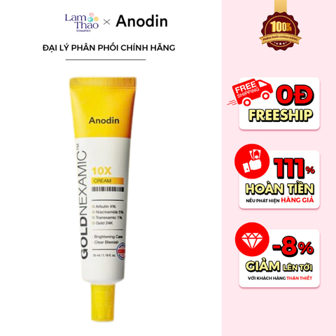  Kem Dưỡng Sáng, Mờ Thâm Nám Đa Tầng Anodin Goldnexamic 10x Cream 
