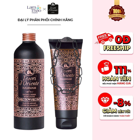  Sữa Tắm Nước Hoa Tinh Chất Hamma Aegyptus Tesori D'Oriente Hammam Bath Cream 