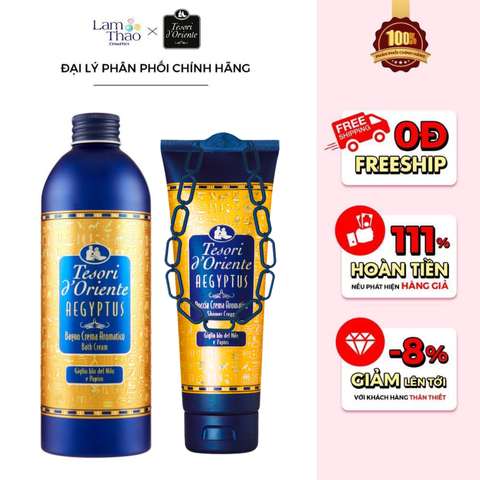  Sữa Tắm Nước Hoa Hương Thảo Mộc Ai Cập Aegyptus Tesori D'Oriente Aegyptus Bath Cream 