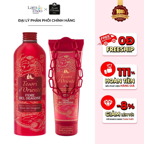  Sữa Tắm Nước Hoa Thanh Long Tesori D'Oriente Dragon Flower Bath Cream 