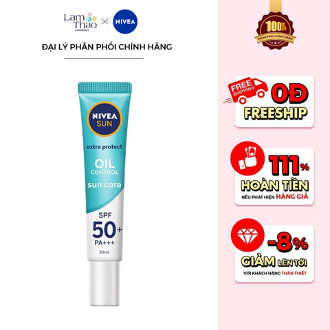  Tinh Chất Chống Nắng Dưỡng Sáng & Kiểm Soát Dầu Nivea Sun Care Extra Protect Oil Control Serum SPF50+ PA+++ 