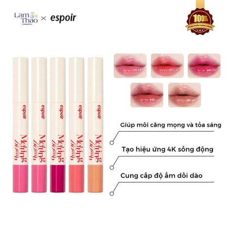  Son Dưỡng Tan Chảy Căng Bóng Có Màu Espoir Mega Melting Bomb 