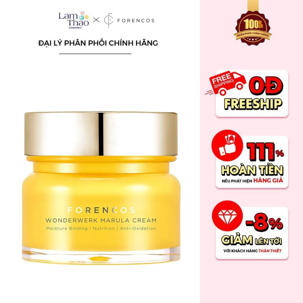 Kem Dưỡng Trắng Da Ban Đêm Forencos Wonderwerk Marula Cream