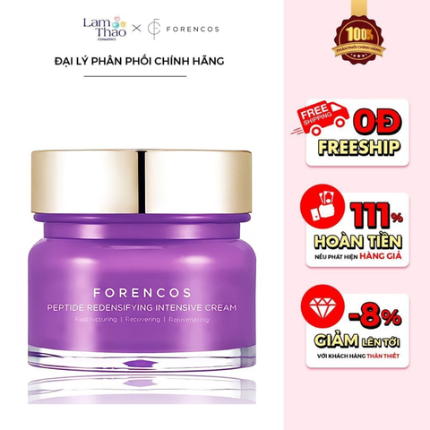  Kem Dưỡng Trắng Da, Nâng Cơ & Se Khít Lỗ Chân Lông Forencos Peptide Redensifying Intensive Cream 