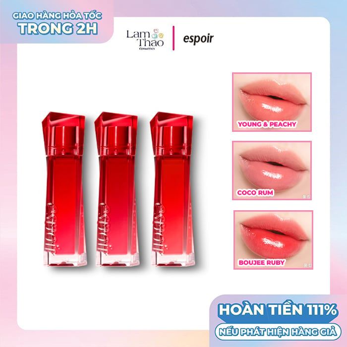 Son Kem Bóng Espoir Couture Lip Tint Dewy Glowy