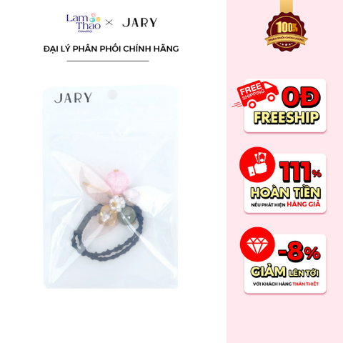  Dây Buộc Tóc Ruy Băng Đính Chùm Ngọc Jary Hair Band 