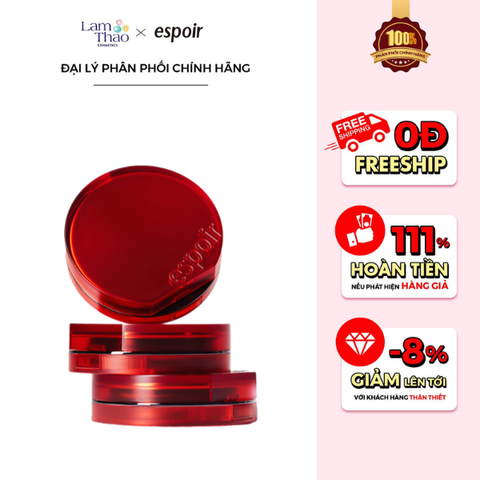  [TẶNG KÈM PHẤN PHỦ MINI] Phấn Nước Che Phủ Espoir Be Velvet Cover Cushion SPF42 PA++ Special Set 