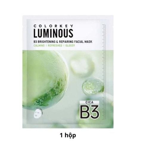  Mặt Nạ Phục Hồi Và Sáng Da B3 Colorkey Luminous B3 Brightening & Repairing Facial Mask - Cica 