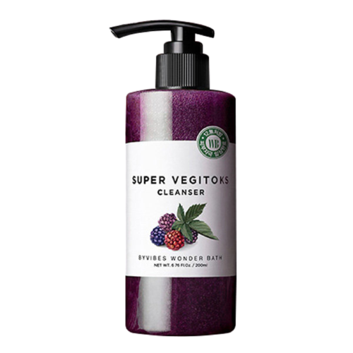 Sữa Rửa Mặt Sủi Bọt Khí 3 in 1 Ngăn Ngừa Lão Hóa Byvibes Wonder Bath Super Vegitoks Cleanser Purple