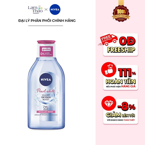  Nước Tẩy Trang Dưỡng Sáng Da Nivea Pearl White Micellar Water 
