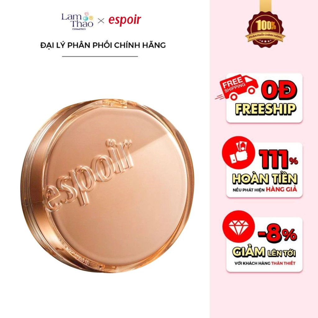 Phấn Nước Che Khuyết Điểm Espoir Pro Tailor Be Glow Cushion New Class SPF42 PA++ ( TẶNG THÊM 1 LÕI) (Mẫu Mới )