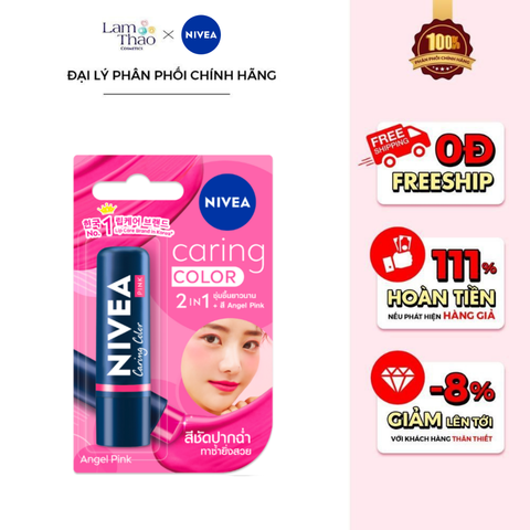  Son Dưỡng Có Màu Nivea Lip Caring Color 