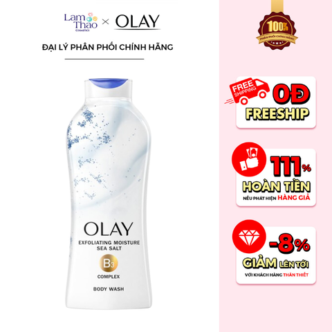  Sữa Tắm Olay Daily Moisture With Sea Salts Body Wash 