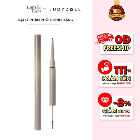  Chì Kẻ Mày 2 Đầu Bền Màu Judydoll Duo Eyebrow Pencil 