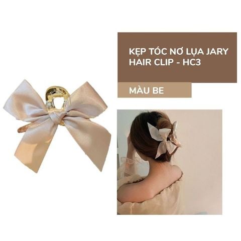  Kẹp Tóc Nơ Lụa Jary Hair Clip 