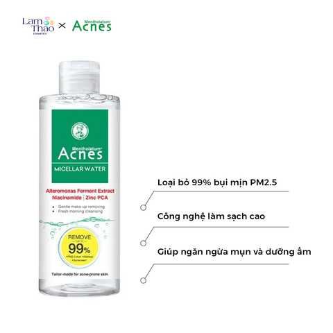  Dung Dịch Tẩy Trang Cho Da Mụn Acnes Micellar Water 
