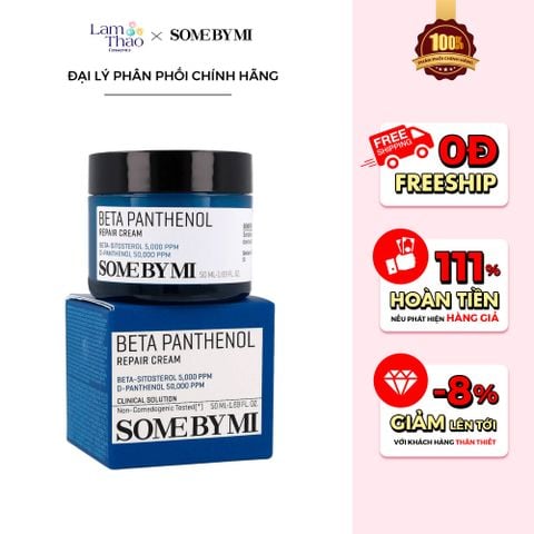  Kem Dưỡng Hỗ Trợ Làm Dịu, Phục Hồi Da Some By Mi Beta Panthenol Repair Cream 