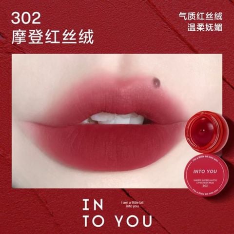  Son Bùn & Má Kem Mousse Dạng Hũ Into You Shero Super Matte Lip & Cheek Mud 