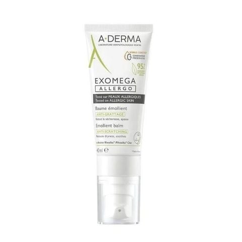  [MUA 1 SP A DERMA FULLSIZE TẶNG 01 KEM DƯỠNG AVENE 7ML]  Kem Dưỡng Ẩm Chuyên Biệt Cho Da Cơ Địa Và Da Khô A Derma Exomega Allergo Anti-Scratching Emollient Balm 